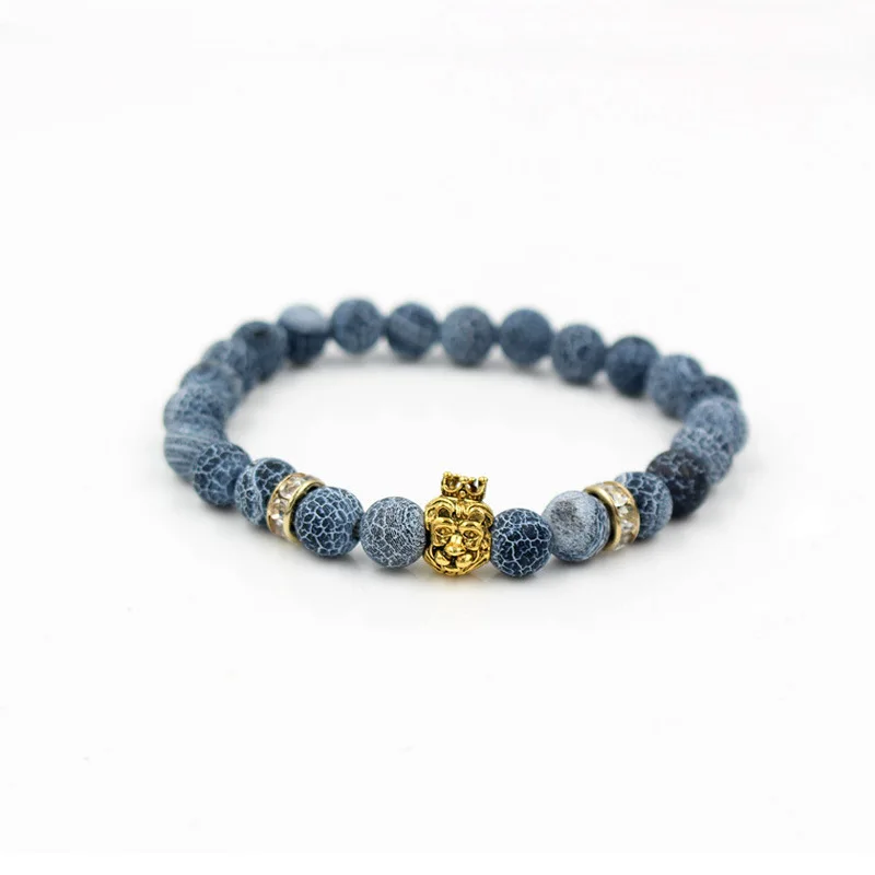 Faitheasy естественное выветривание эластичный an Crown большой браслет из бусин