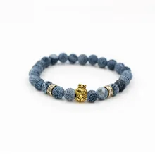 Faitheasy естественное выветривание эластичный an Crown большой браслет из бусин