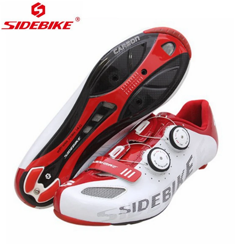 

2017 new hot sale SIDEBIKE carbon road cycling shoes men's outdoor sport bike bicycle sneaker self-locking road bike shoes men