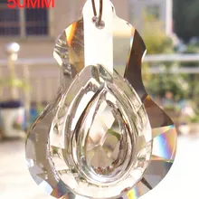 192 шт./лот 50 мм Скрипка Формы crystal prism для люстр части стекла падения Подвески для освещения обрезки капли