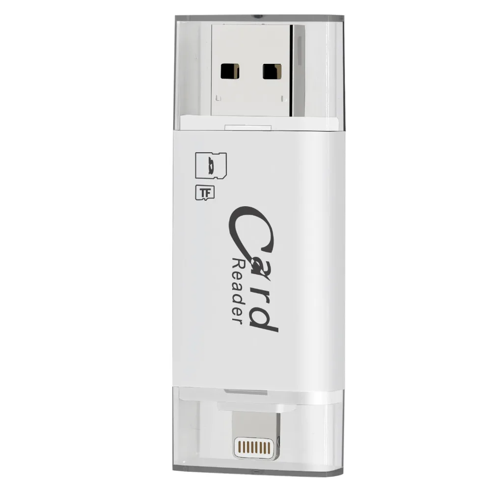 Kismo USB2.0 кардридер TF Micro SD карта OTG Lightning USB для iPhone X 8 7 6 Plus 5S ipad Android телефонов|otg 3 in 1|otg