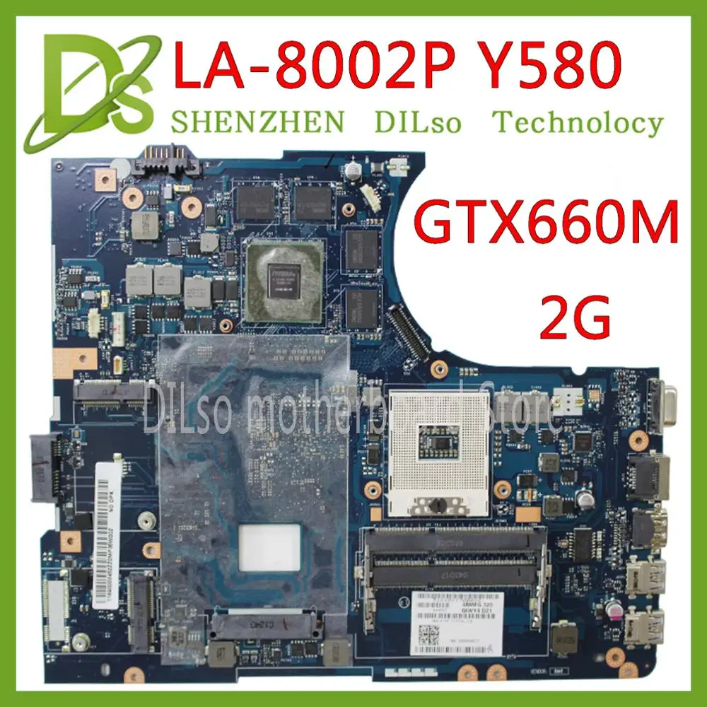 KEFU Y580 QIWY4 LA-8002P материнская плата для LENOVO ноутбука 90001314 GTX660M 2G HM76 DDR3 тест 100% работа |