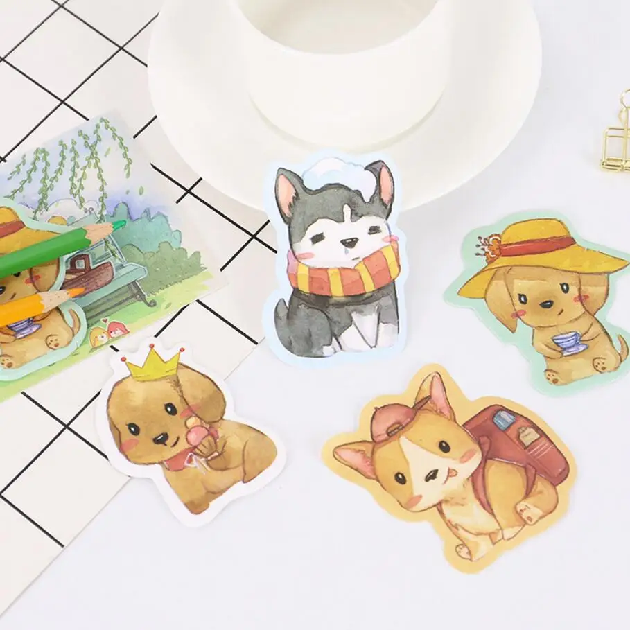 1 x cartoon Pet Dog memo pad dog sticky note paper sticker kawaii