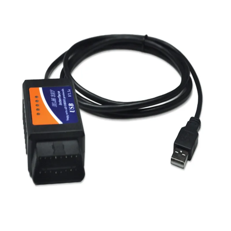 ELM327 OBD2 USB V1.5 автомобильный диагностический инструмент ELM 327 сканер OBD II чип Авто диагностический интерфейс сканер elm327 1,5 автомобиля OBD2