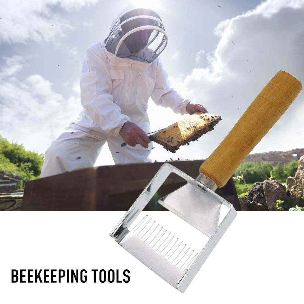 

Stainless Steel Beekeeping Tools honey Uncapping Fork Hive Needle Honey Knife Scraper Shovel