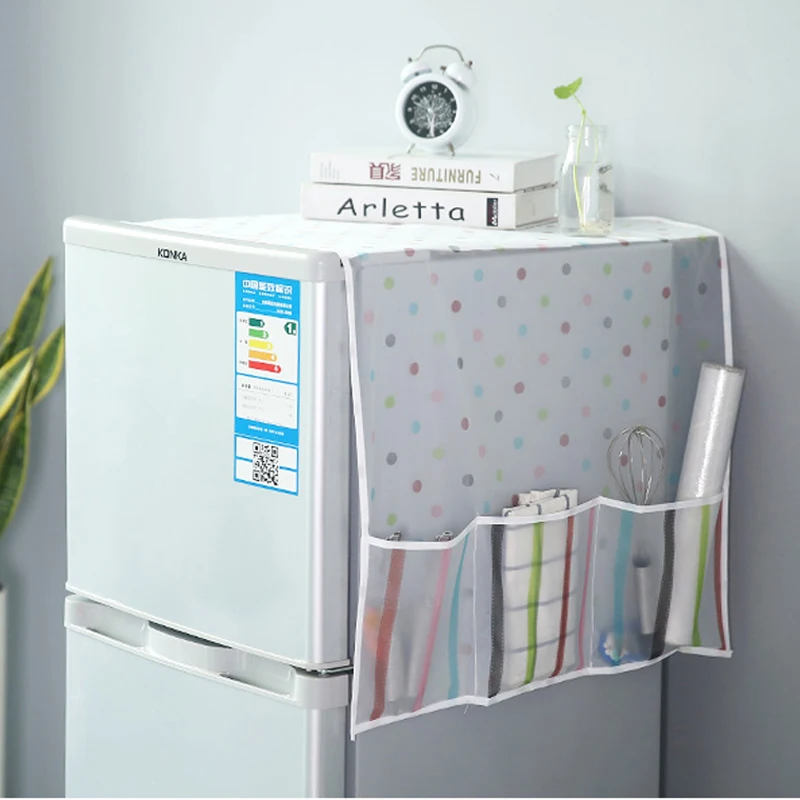 Cartoon Refrigerator Dust Cover Multi functional Storage - Temu