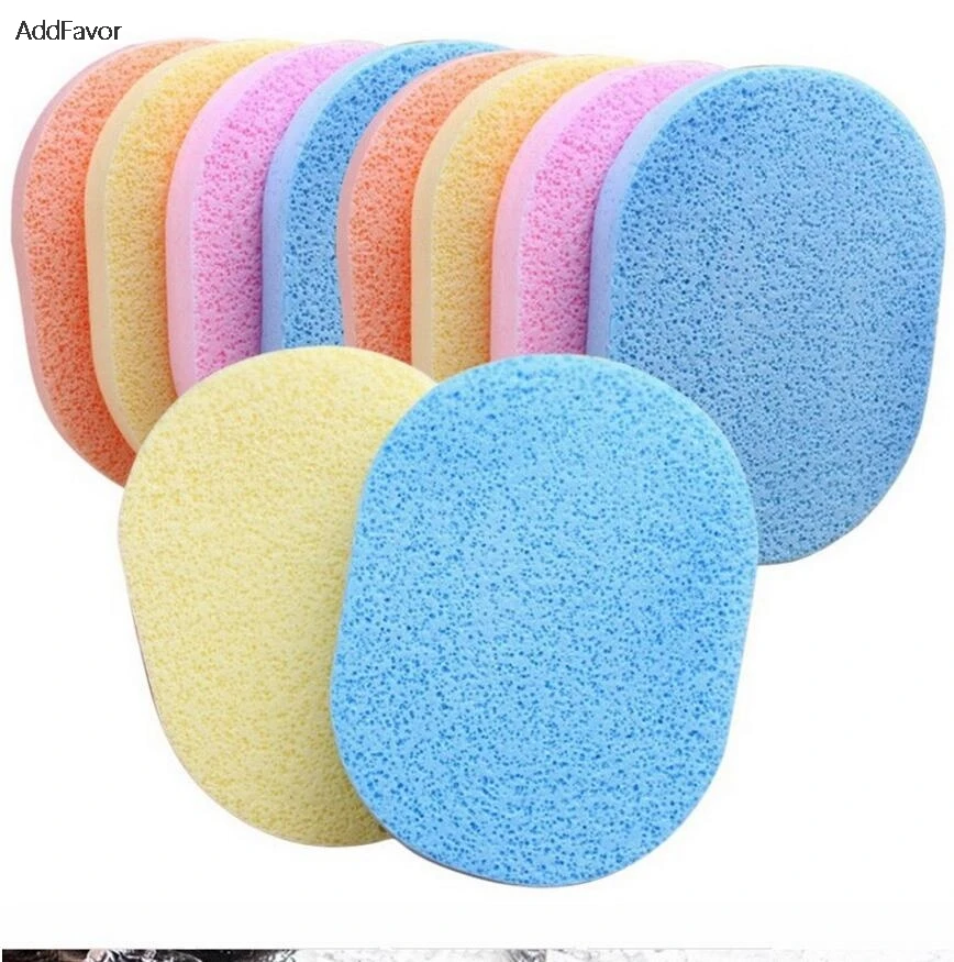 AddFavor 2Pc Facial Cleaning Puff Makeup Powder Puff Maquiagem Make Up