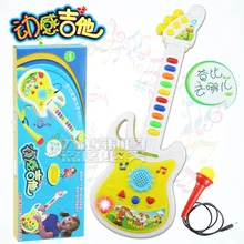Туба, гитара с микрофоном, вибрафон Музыкальные Развивающие игрушки для детей, интересующиеся культурой праздничные подарки