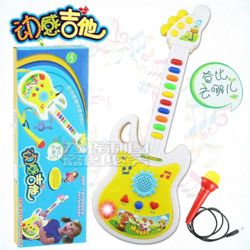 

Tuba, guitar with a microphone, keyboard percussion music educational toys for children interested in culture holiday gifts