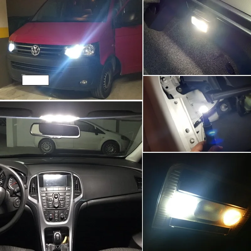 2 шт. светодиодные лампы Canbus T10 W5W для Volkswagen Polo Passat B5 B6 CC Golf 4 5 6 7 Jetta MK6 Tiguan|Сигнальная