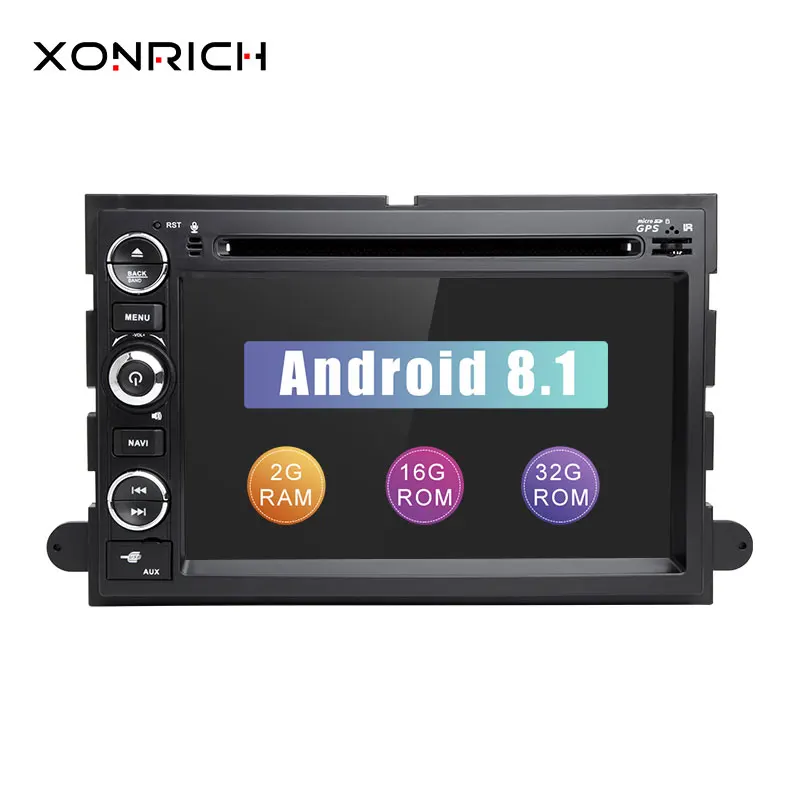 

Android 8.1 Car DVD Player GPS Navigation for Ford F150 F250 F350 F450 Mustang FusionExplorer Edge Escape Mercury2005 2007Screen