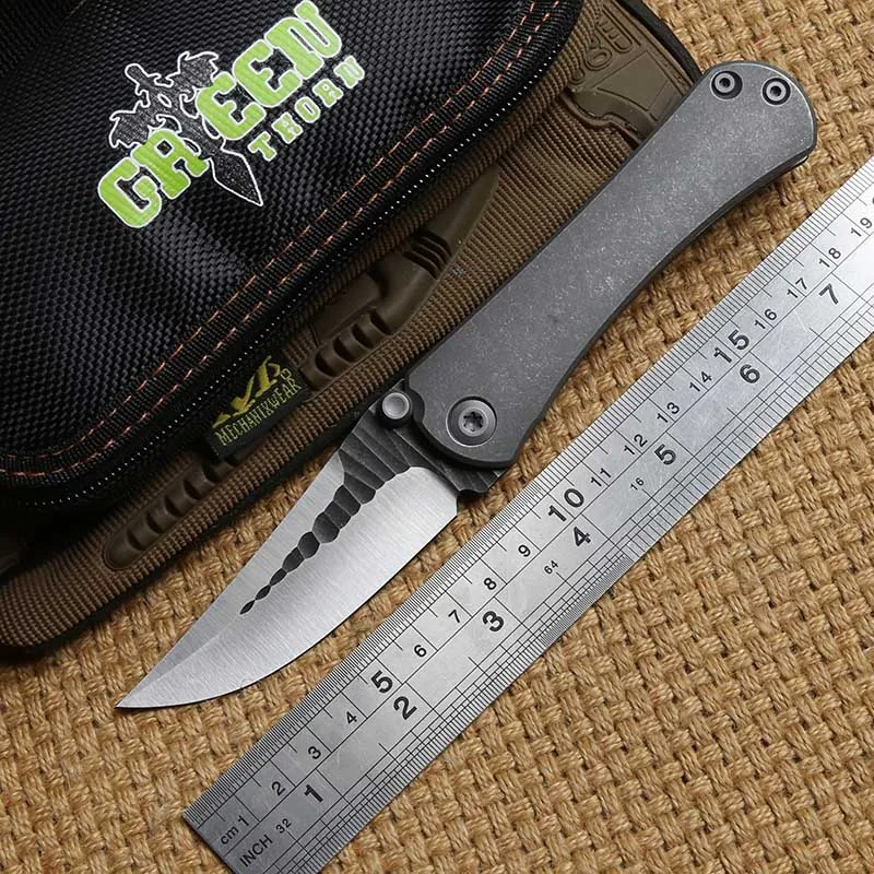 Складной нож GREEN THORN Nudist SBSF M390 титановый карманный для кемпинга охоты фруктов