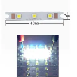 3 Вт-9 Вт (3 шт. 3535 светодио дный) COB газа светодио дный чип источник света на борту 48x7 мм COB Бар для Бра Настольный фонарь огни автомобиля DIY