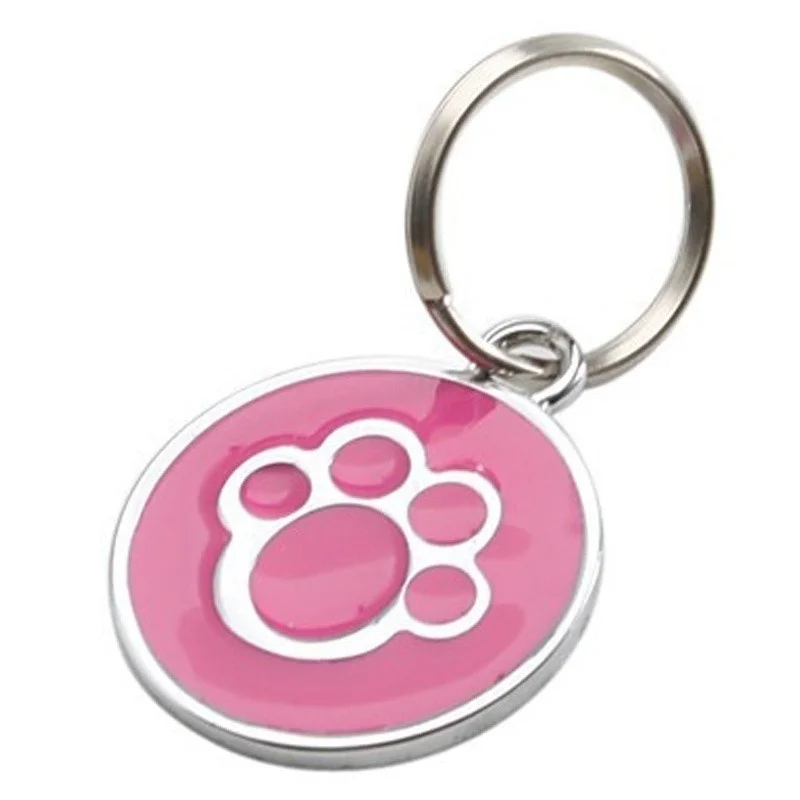 

Hot Sale Necessary Dog Paw Style Dog Name Dog Necklace Tag Pets Identity Card For Pets Fashion Pet Key Chain