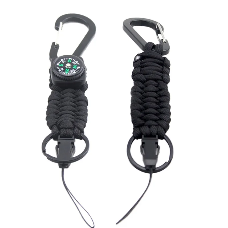 Buy 550 Woven Paracord Lanyard Keychain Outdoor Survival Gear Tactical Military