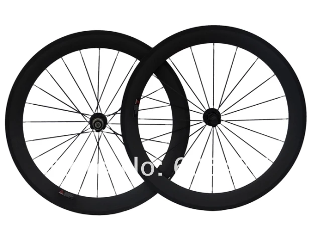 

Clincher Wheelset 60mm - Full Carbon Matt Matte Clincher Rim Road Bike 700C Wheel set 8/9/10/11's