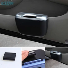 Лидер продаж автомобиля Авто мусор может пыли мусорное ведро литейный Ящик Контейнер для хранения черный JUN7