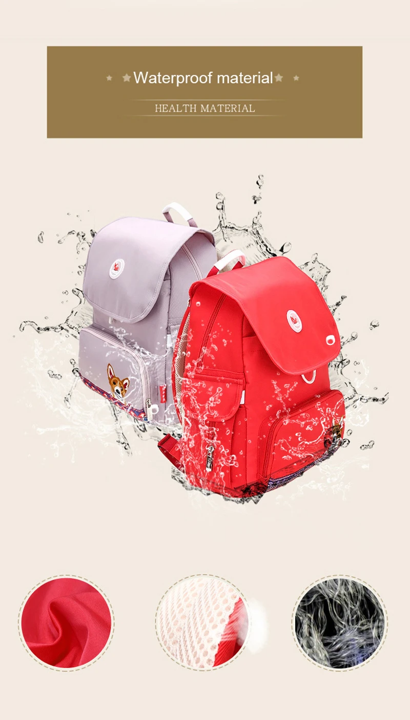 Baby Diaper Bag Large Capacity Waterproof Mummy Maternity Travel Backpack Organizer Nappy Changing Bags Nursing Bag Wetbag (20)