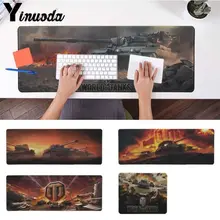 Yinuoda Cool Fashion World of Tanks Escritório Ratos Gamer Mouse Pad Suave para o Tamanho 180*220 200*250 250*290 300*900 e 400*900*2mm(China)