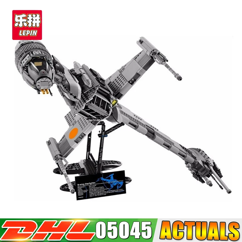 2018 DHL Lepin 05045 Star 1487pcs Genuine War Series The B Starfighter wing Educational Building Blocks Bricks Toys 10227