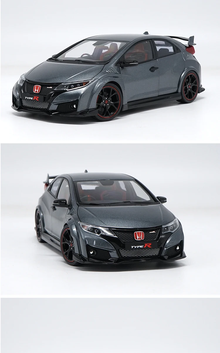 1/18 все новые Honda Ebbro Civic Тип R литая модель автомобиля игрушки для детей рождественские подарки оригинальные заводские игрушки коллекция