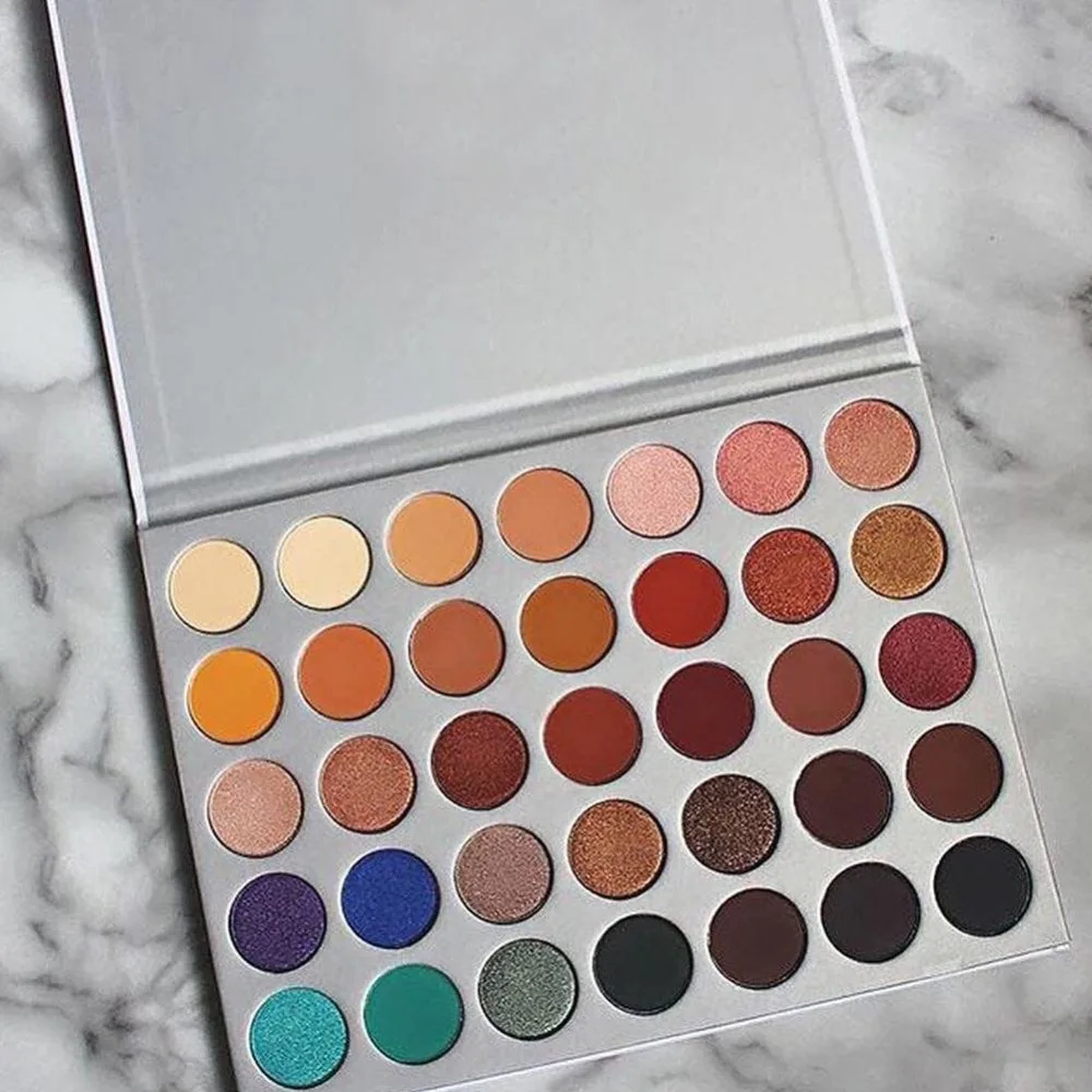 

35 Colors Beauty Glazed Eyeshadow Palette Makeup Shimmer Matte Gift Eye Shadow Cosmetic Shades Face Makeup Matte Diamond Set