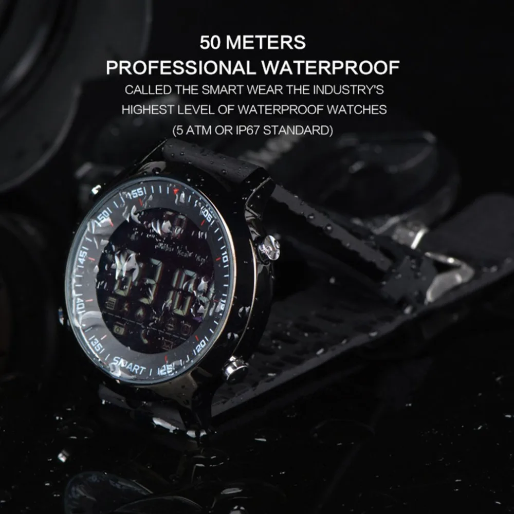 Шагомеры спортивные Смарт часы счетчик шагов телефон информация Будильник Напоминание Bluetooth водонепроницаемый светящийся циферблат наручные часы