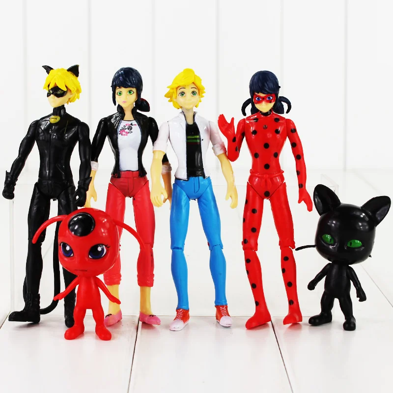 toy set figure action Cat 15cm Tales 8 6pcs/lot & Miraculous: Noir of Ladybug toy set figure action Cat 15cm Tales 8 6pcs/lot & Miraculous: Noir of Ladybug