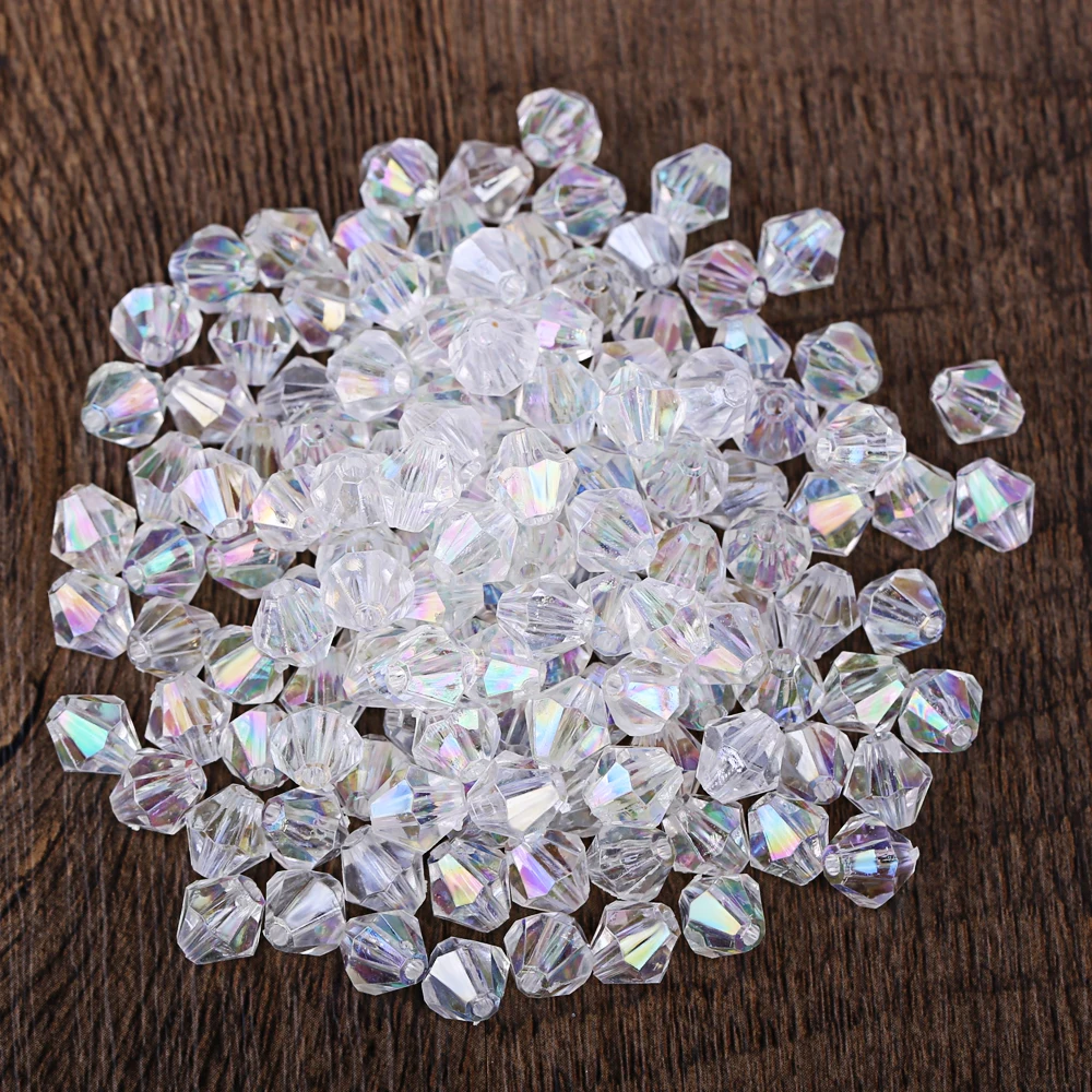 Buy 220pcs 8mm*8mm Transparent Spacer Beads Beading