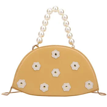 

Bags For Women 2019 Fashion Wild Simple Messenger Bag For Girls Women's Fashion Pearl Pillow Crossbody Shoulder Purse Bag K522