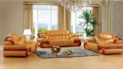 Антикварный Европейский кожаный диван набор гостиная диван сделано в Китае секционный диван
