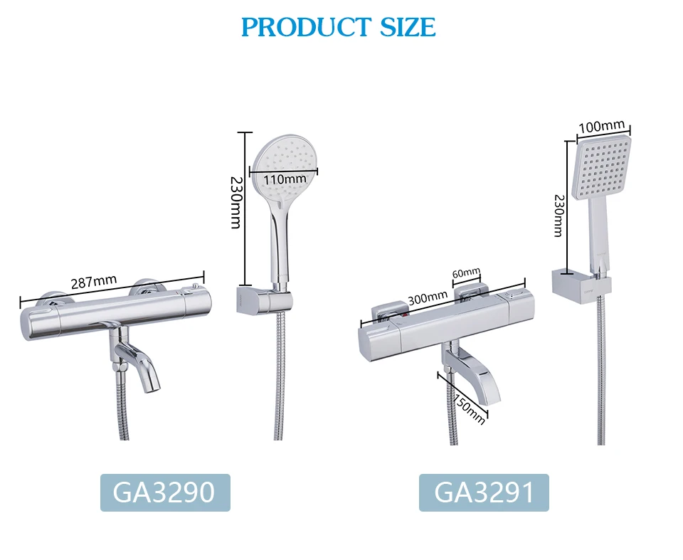 GAPPO сантехника набор Термостатический смеситель для душа смеситель для ванны смеситель для воды настенный кран водопад душевая головка