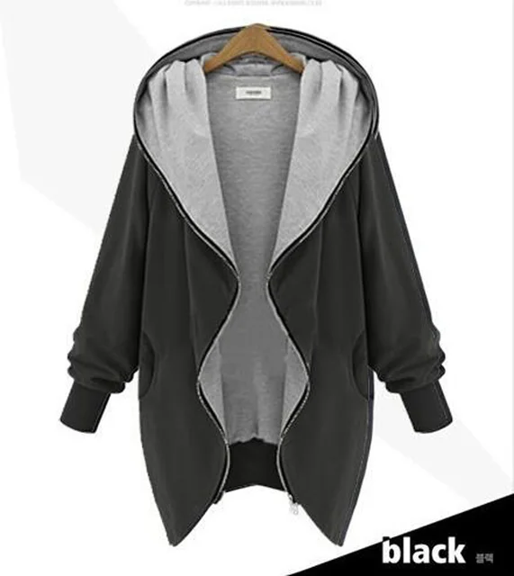 XL 5XL Women's Loose Jackets Spring Autumn Female Long sleeve Casual