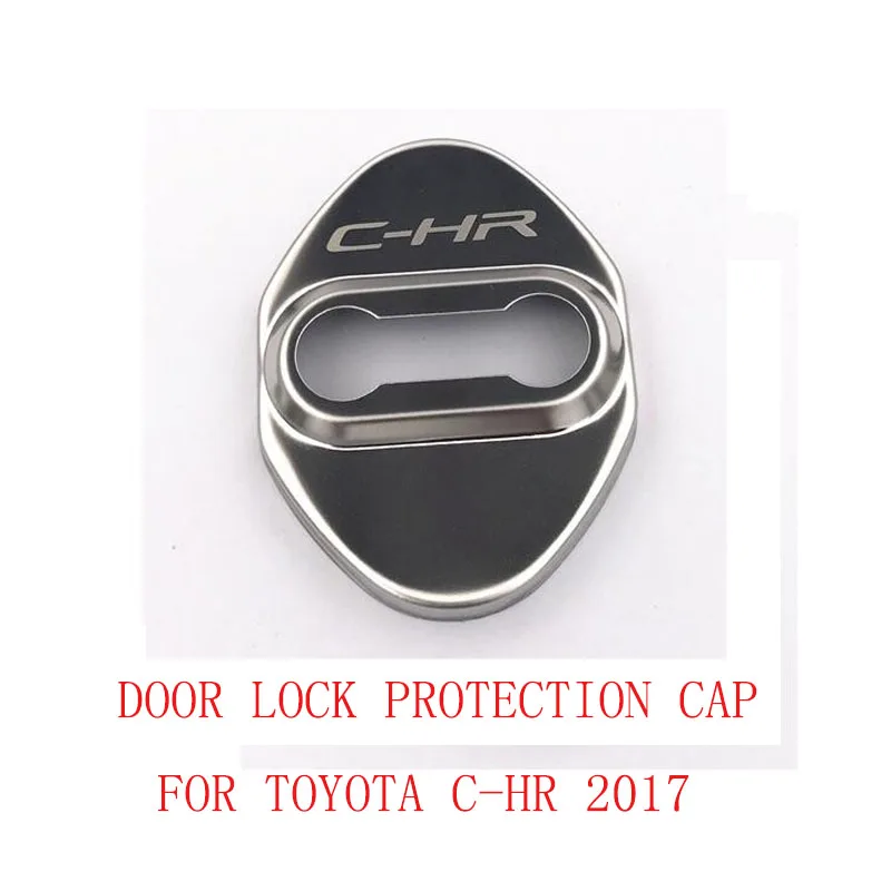 4pcs/set stainless Door lock proctection cap cover stainless car