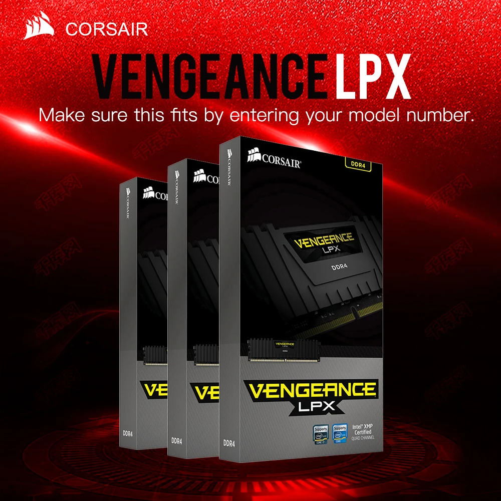 CORSAIR Vengeance LPX 8 Гб 16 Гб DDR4 PC4 2400 МГц 3000 МГц 3200 МГц модуль 2400 3000 ПК Cmputer Настольный ОЗУ память 16 ГБ 32 ГБ DIMM