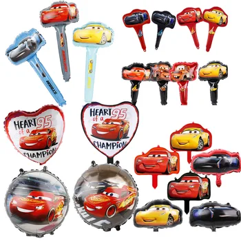 

Racing Car Foil Balloons 1pc 18inch Disney Cartoon Car Globos Handheld Air Ballon Happy Birthday Party Decorations Kids Toys