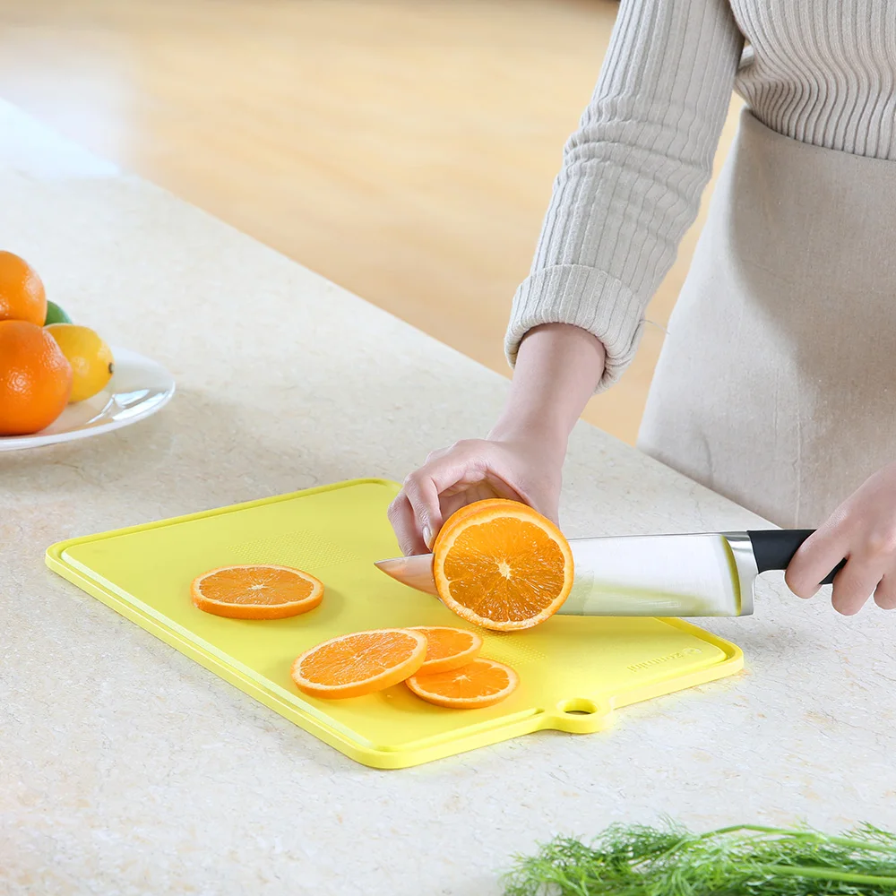 zanmini Chopping Board PLUS Color coded Cutting Mat Kitchen Plastic