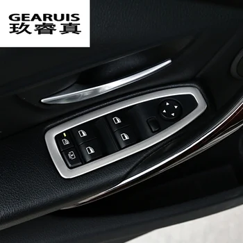 

Car styling Window Lifter Control Frame Car Window Switch Decor Armrest Panel Trim Interior For BMW 3 series f30 f34 Accessories