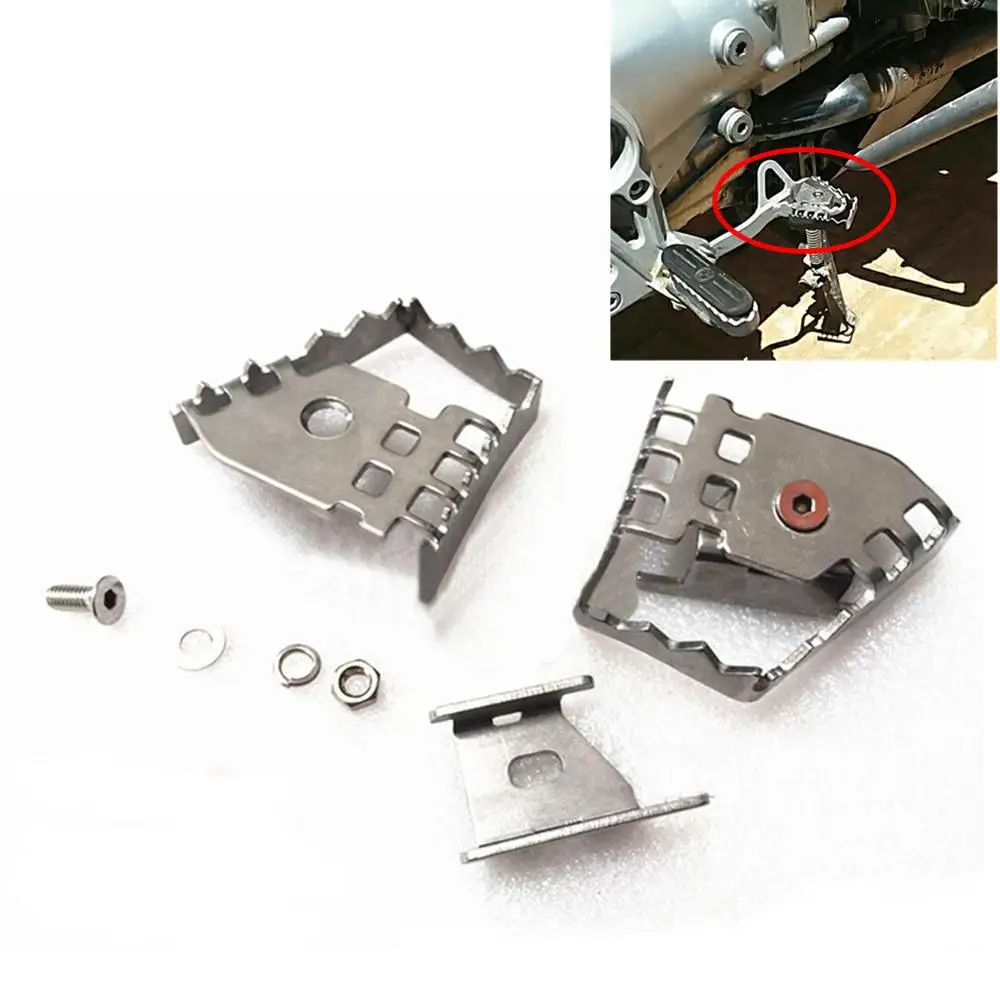 Motorcycle Foot Brake Lever Extension Rear Brake Peg Pad Enlarge