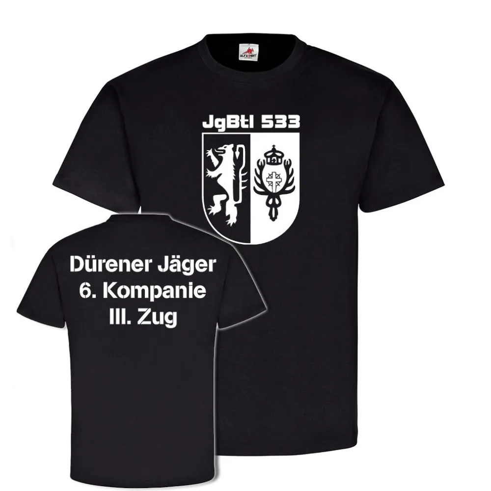 6 Jgbtl 533 Iii Train Hunter Battalion Bundeswehr Duren Company-футболка 2019 Новая модная футболка с коротким рукавом дизайн ваш собственный