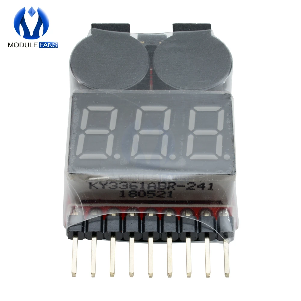 Новый индикатор 1 8S Lipo Li Ion Fe напряжения батареи 2 в тестер низкого зуммер