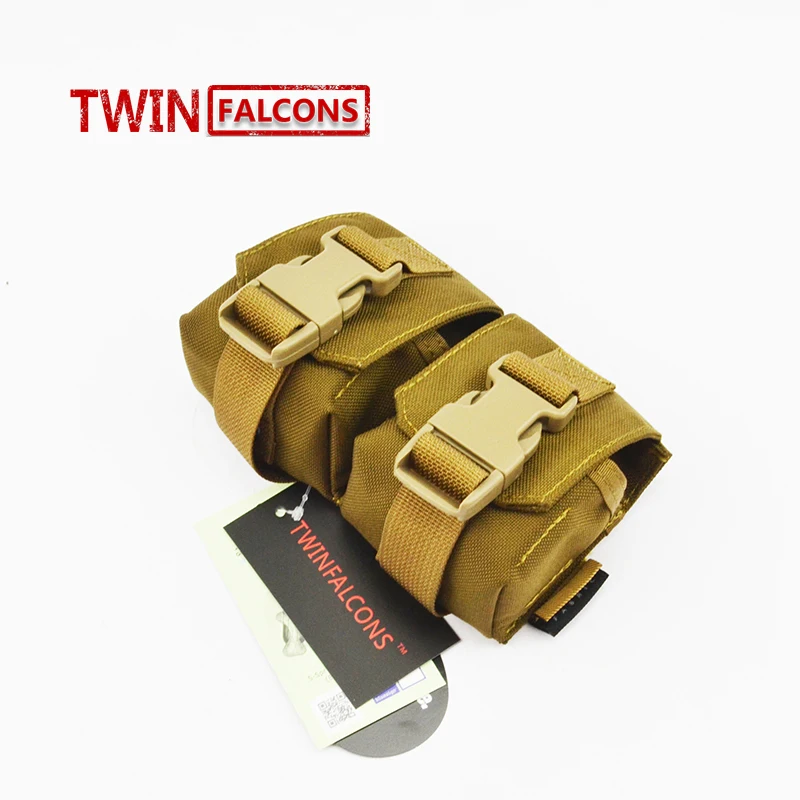 MOLLE двойная Осколочная Граната сумка CORDURA Модульная Боевая Охота Кемпинг подъем Тактический поход TW-M010