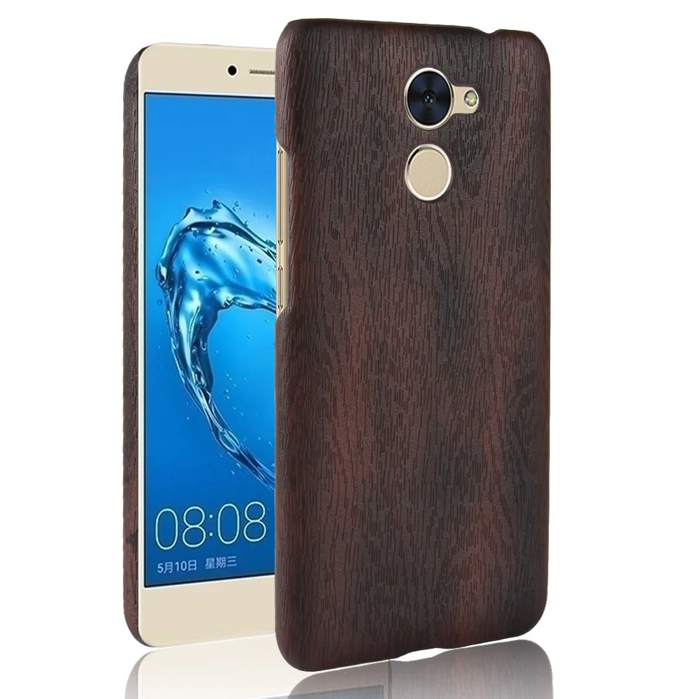 Роскошные Woodern кожи Винтаж кожаный чехол для huawei Honor Enjoy 7 s плюс Hard Shell на чехлы