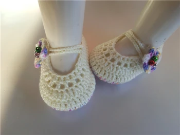 

handmade crocheted baby Infants Crochet Knit shoes Socks infant Newborn Booties shoes