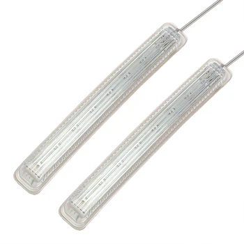 

LEEPEE DC 12V Indicator Lamp Auto Rearview Mirror 2PCS Flashing FPC Turn Signal Light Amber LED Yellow Soft 9 SMD