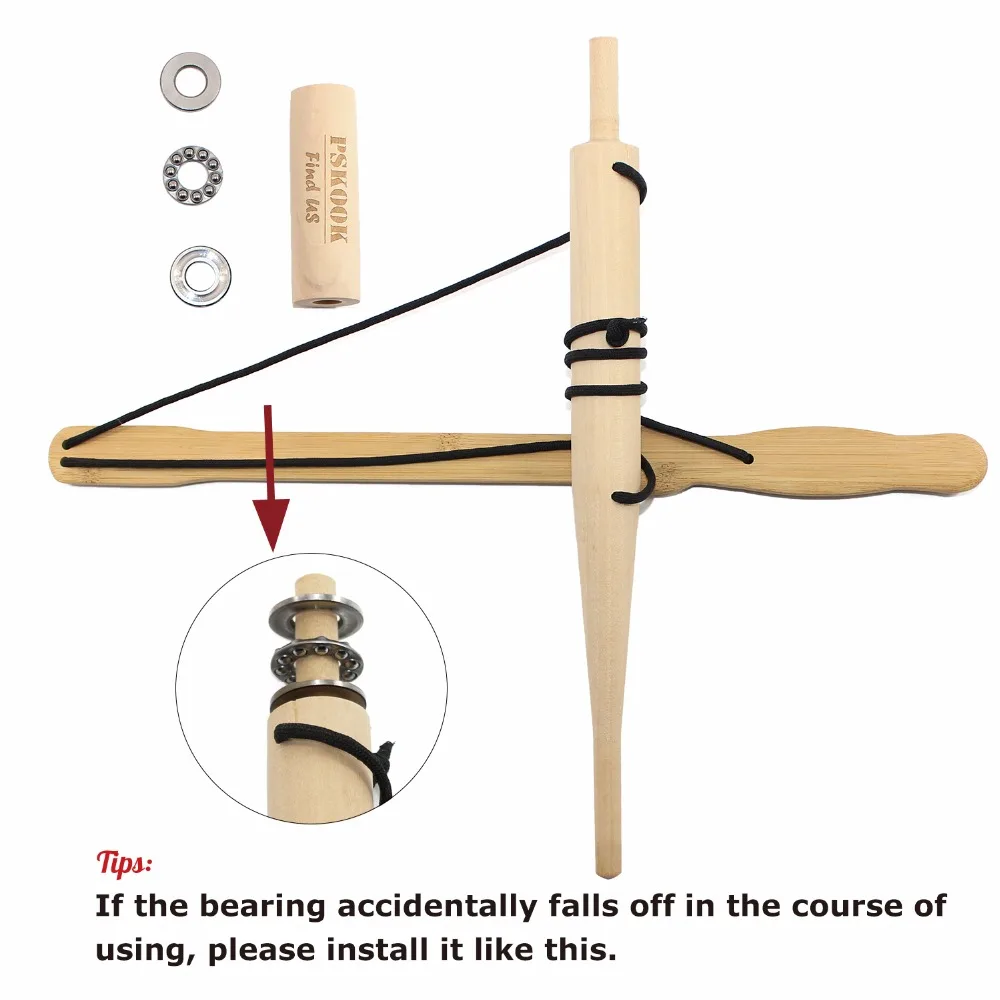 PSKOOK Fire Starter Bow Drill Kit Wood Making Fire Hand Drill with Nature Tinder PSKOOK Fire Starter Bow Drill Kit Wood Making Fire Hand Drill with Nature Tinder