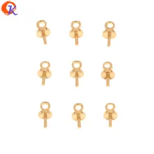 Cordial Design 500Pcs 4*7MM Earrings Accessories/Hand Made/Bead Caps/Genuine Gold Plating/DIY Making/Jewelry Findings Component