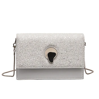 

Mini Small Square Bag Shoulder Bag Flash Party Banquet Chain Bag Wallet Fashion Diagonal Package Black