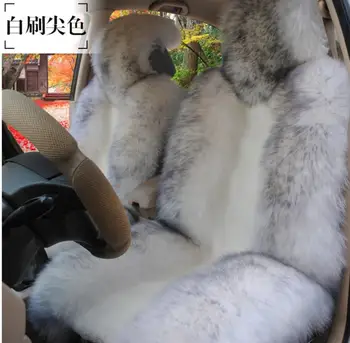

100% Natural fur Australian sheepskin car seat covers universal size,1PCS,Long Hair for car lada granta kalina priora bmw toyota