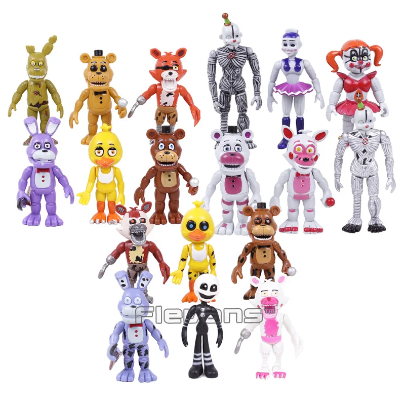 Five Nights at Freddy's Bonnie Foxy медведь Фредди фазбер игрушки ПВХ Фигурки 18 шт./компл